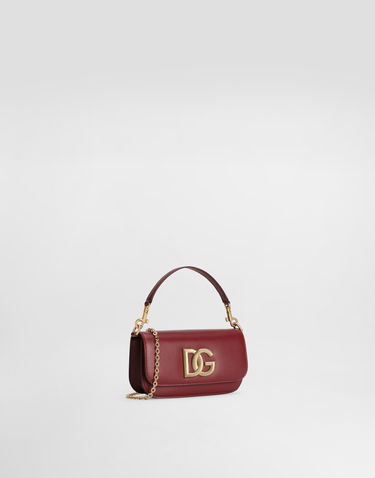 Чанта през рамо Dolce & Gabbana Dolce & Gabbana 3.5 Leather Shoulder Bag Бургунди | BB7603AW57680346, 2