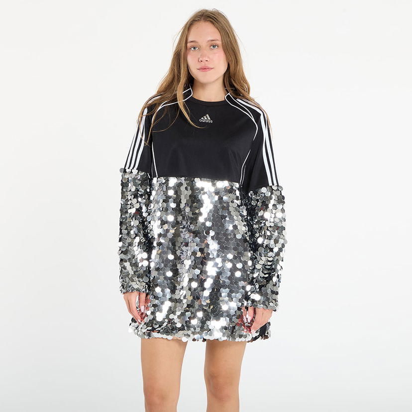Pокля adidas Originals Adilenium Season 4 Teamgeist Sequins Mini Dress Черно | KE9798