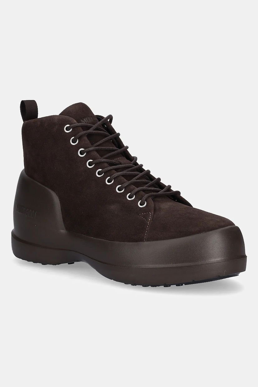 Кецове и обувки Moon Boot MEZZALUNA LACE UP MID SUEDE Boots Кафяво | 80D2500030.M010