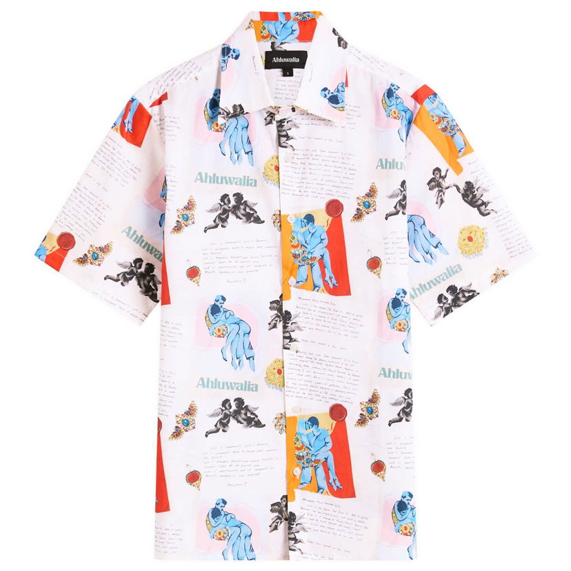 Риза Ahluwalia Kada Printed Short Sleeve Shirt Многоцветен | M-AHLU-TO029-SS26-FA253-MU