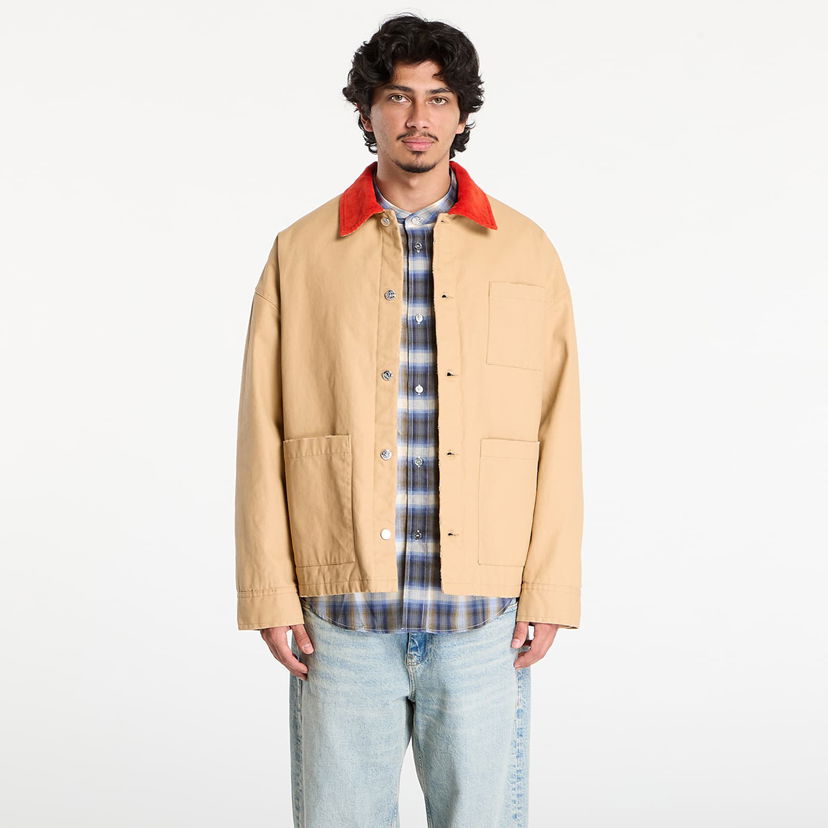 Яке A.P.C. A.P.C. x Marc Jacobs Lined Jacket With Contrast Collar Бежово | COHKM-M32012 CAB