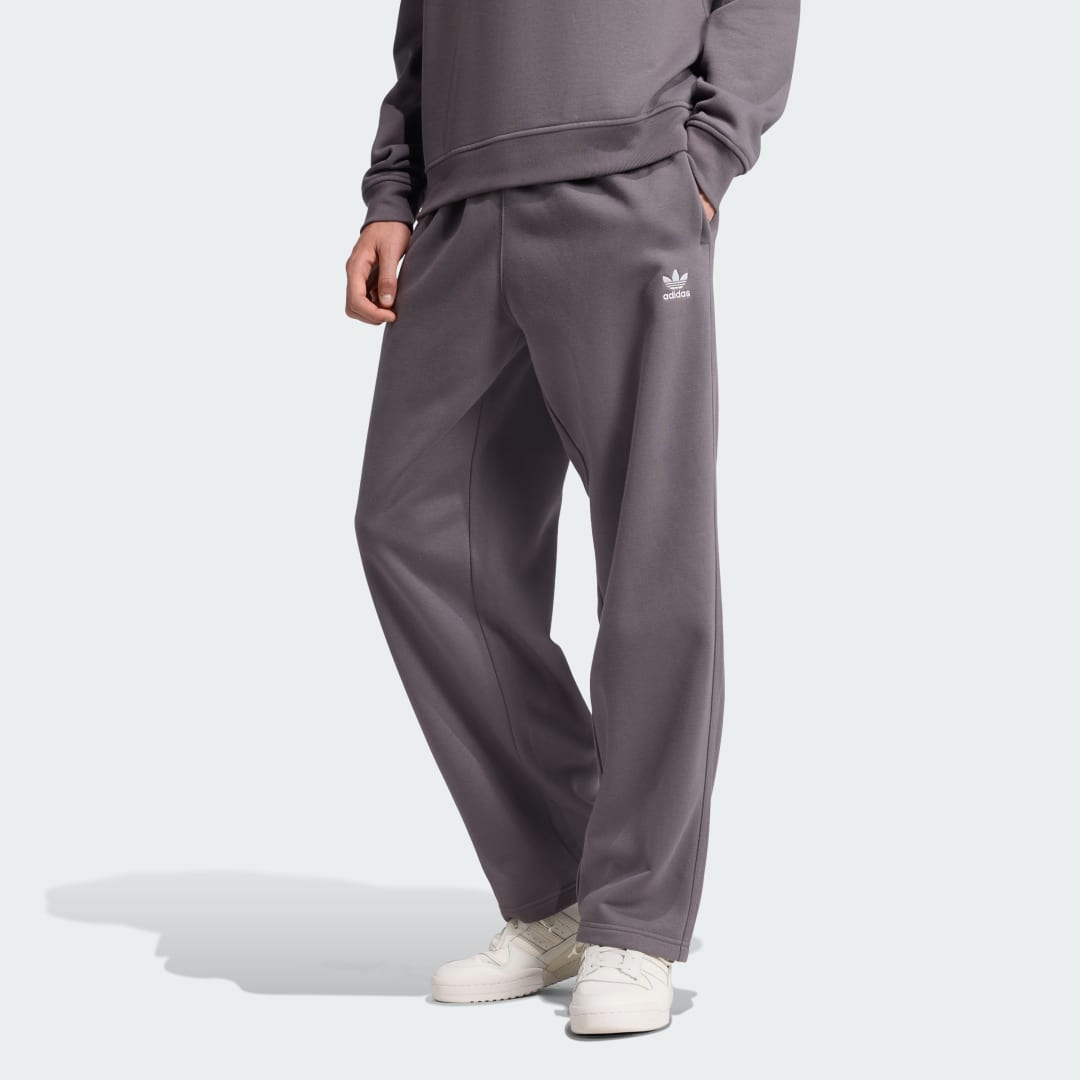 Спортни панталони adidas Performance Trefoil Essentials Open Hem Pants Сиво | JW3673, 0