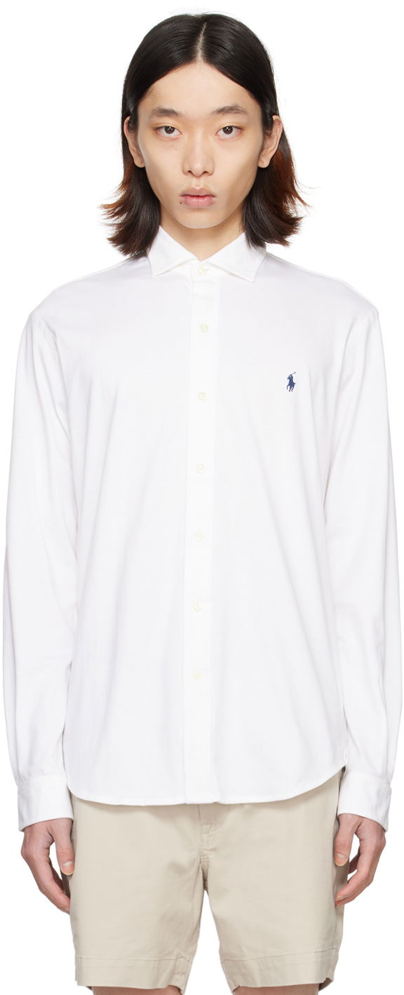 Риза Polo by Ralph Lauren Embroidered Shirt Бяло | 710899386001