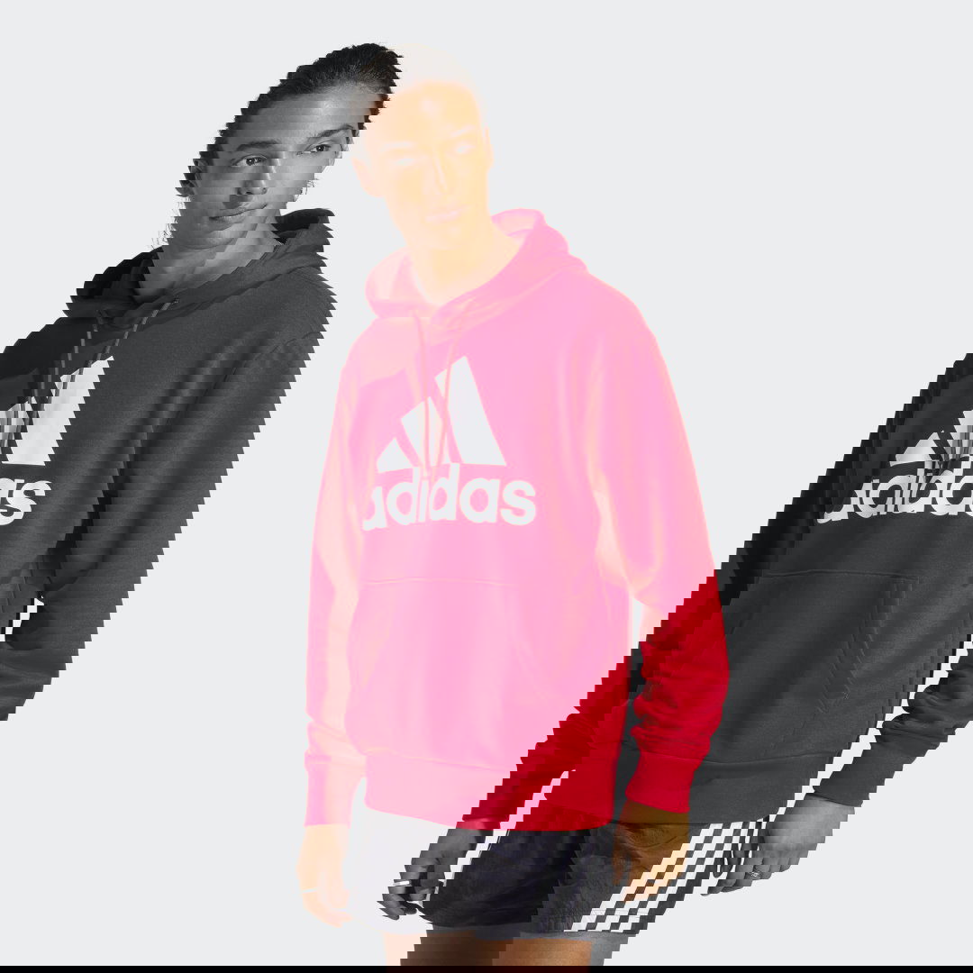 Суитчър adidas Performance Essentials French Terry Big Logo Hoodie Червено | IC9365, 0