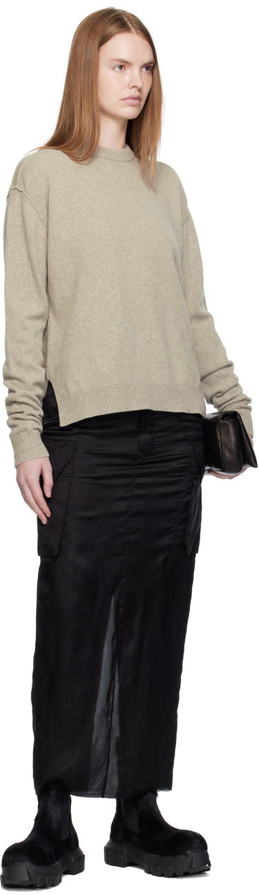 Пуловер Rick Owens Rick Owens Concordians Round Neck Sweater Бежово | RP02E4679 WSBR, 3