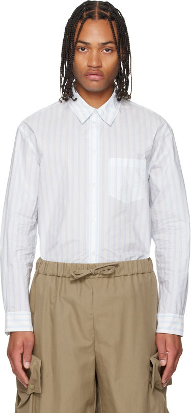 Риза Simone Rocha Simone Rocha Easy Striped Shirt Бяло | 5394D 1222, 0