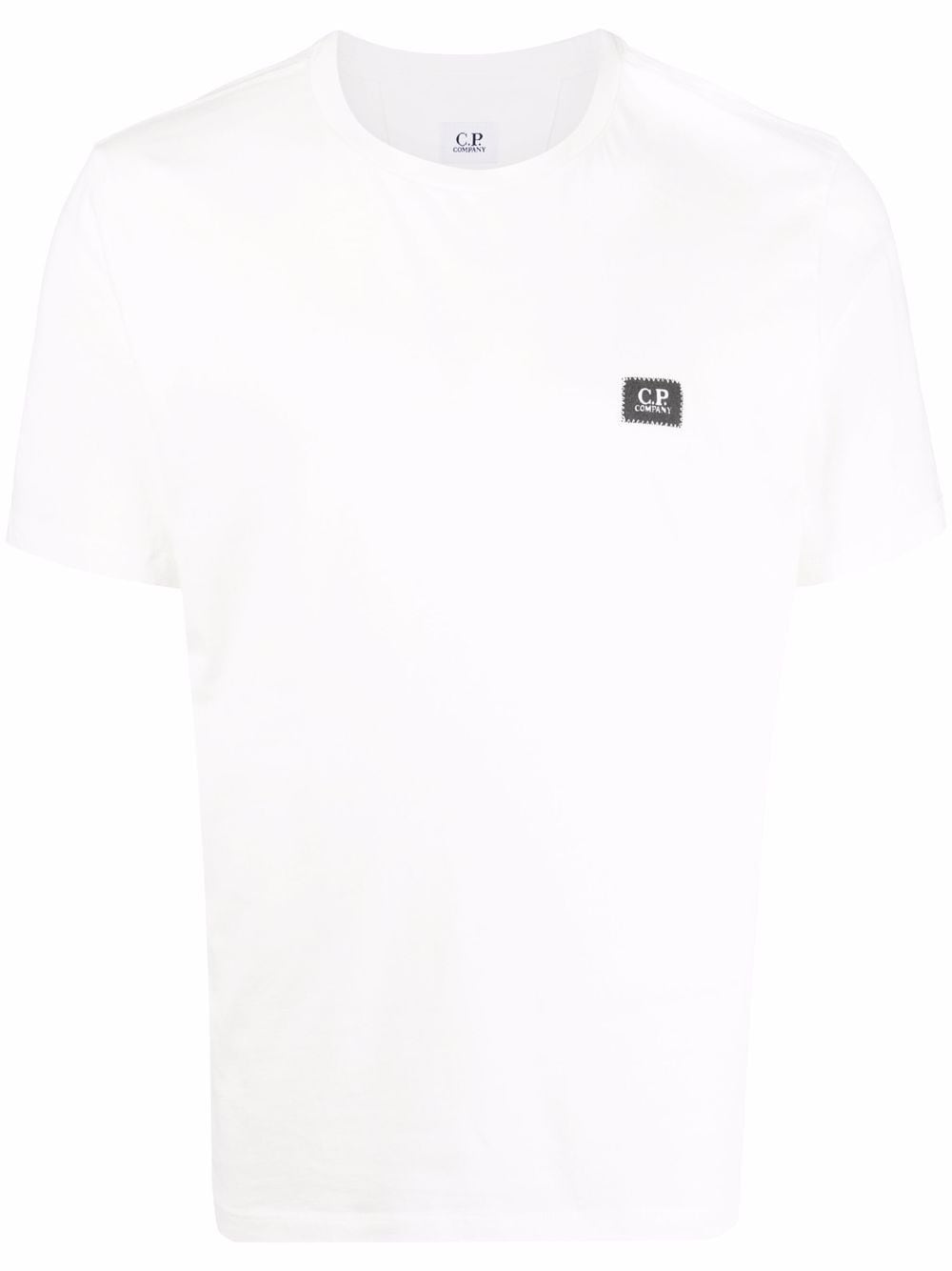 Тениска C.P. Company Logo Patch T-shirt Бяло | 12CMTS045A005100W, 0