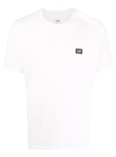 Тениска C.P. Company Logo Patch T-shirt Бяло | 12CMTS045A005100W