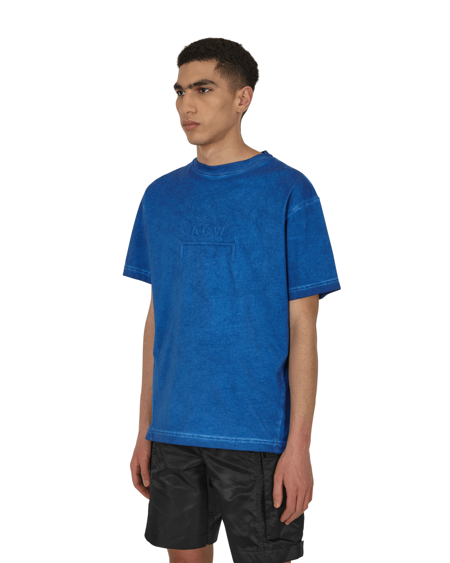 Тениска A-COLD-WALL* Dissolve Dye T-Shirt Синьо | ACWMTS073 COBBLU, 1