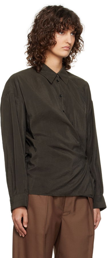 Риза LEMAIRE Lemaire Straight Collar Twisted Shirt Кафяво | SH1141 LF1308, 1