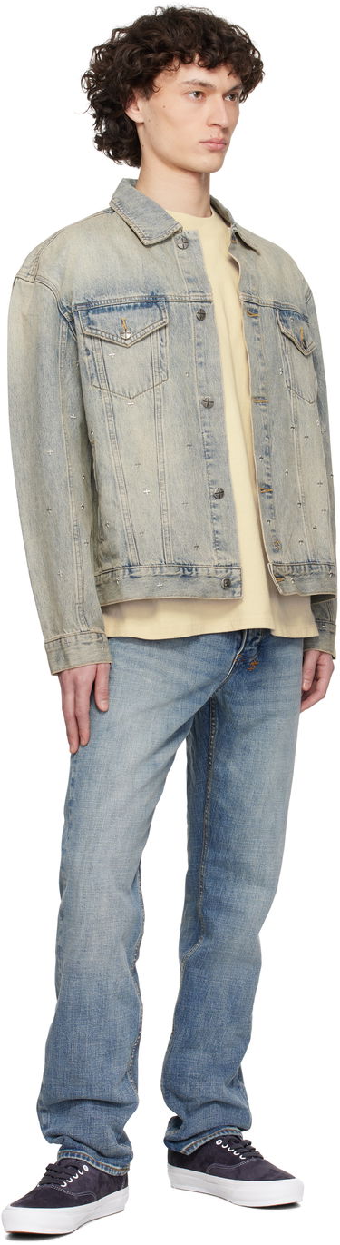 Яке Ksubi Ksubi Oh G Stagelight Metalik Denim Jacket Синьо | MSP25JK010, 3