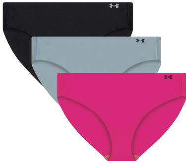 гащички Under Armour Under Armour Pure Stretch No Show Bikini Underwear - 3 Pack Сиво | 1383897-652, 0