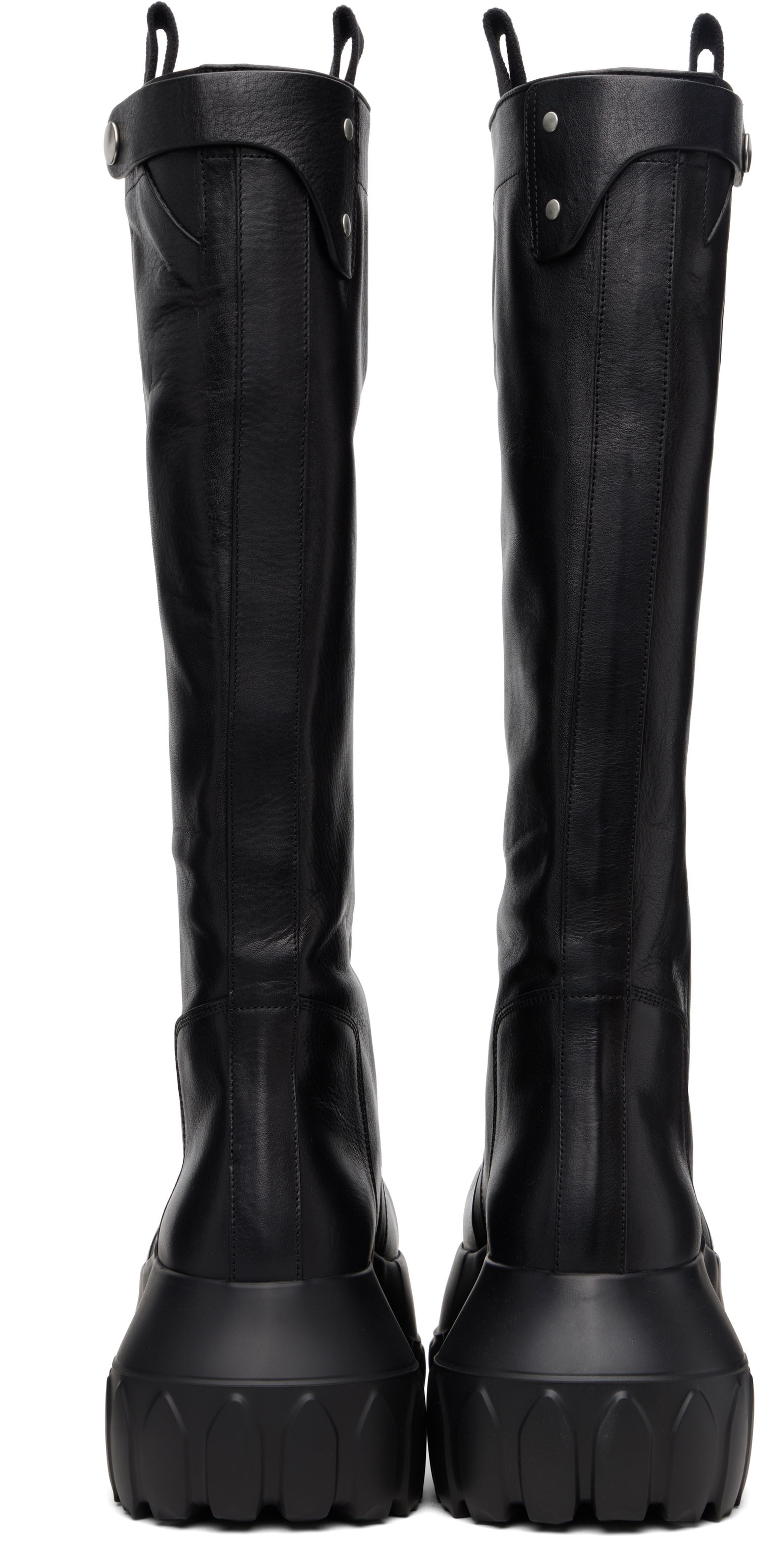 Кецове и обувки Rick Owens Rick Owens Concordians Mega Tractor Tall Boots Черно | RP02E4870 LOO, 1