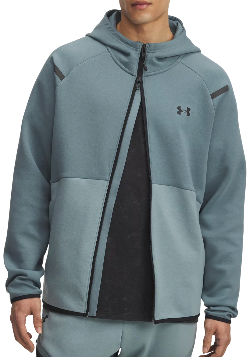 Суитчър Under Armour Unstoppable Fleece Full-Zip Hoodie Тюркоазено | 1389352-587