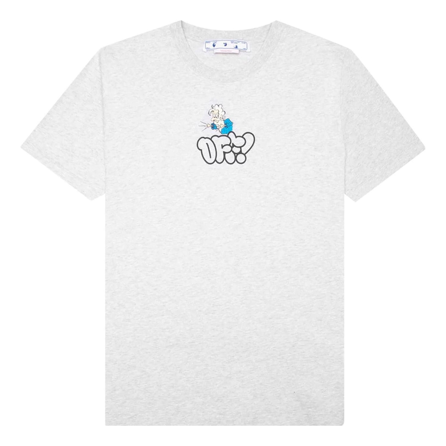 Тениска Off-White Off-White Alphabet Logo Short Sleeve T-Shirt Сиво | OMAA027S22JER0120857, 0