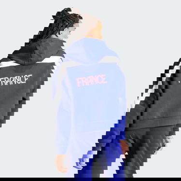 Суитчър adidas Performance Team France Full-Zip Синьо | IS5091, 4