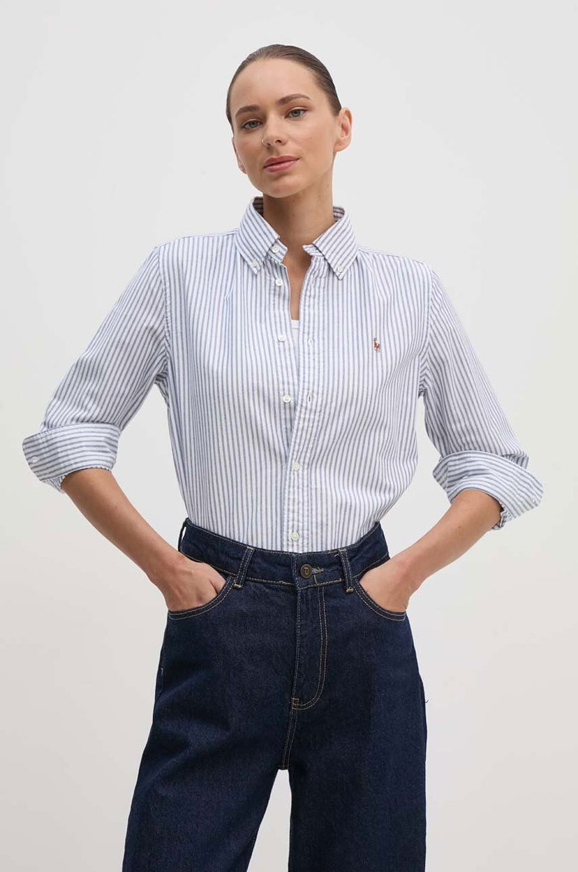 Риза Polo by Ralph Lauren Striped Regular Shirt Синьо | 211941508