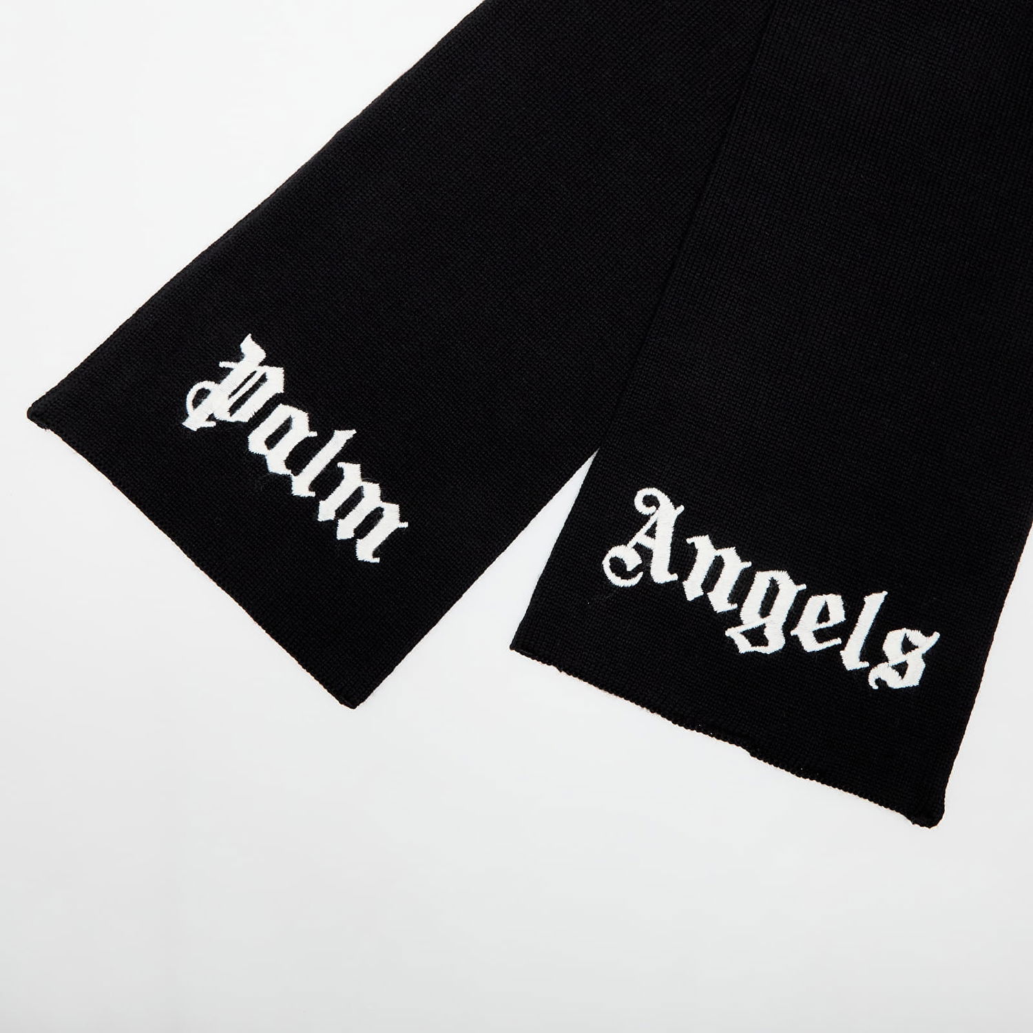 Шал Palm Angels Palm Angels Kids Logo Knit Scarf Черно | PBMA008C99KNI0011001, 1