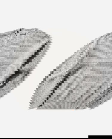 Пуловер Carhartt WIP Bishop Textured Paneled Knit Crewneck Sweater Сиво | I035591 3GEXX, 1