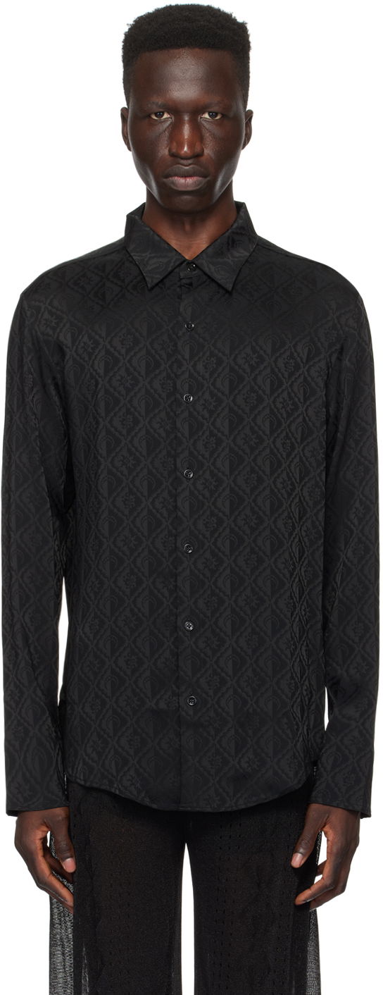 Риза Marine Serre Jacquard Shirt Черно | MSI011 CWOV0023, 0