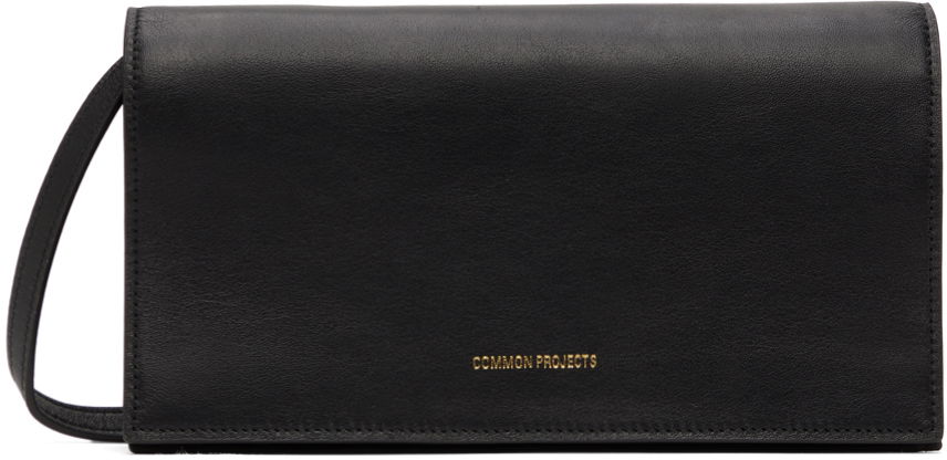 Чанта през рамо Common Projects Common Projects Small Leather Messenger Bag Черно | ARTICLE 9190, 0