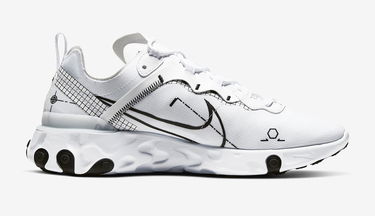 Кецове и обувки Nike React Element Бяло | CU3009-100, 2