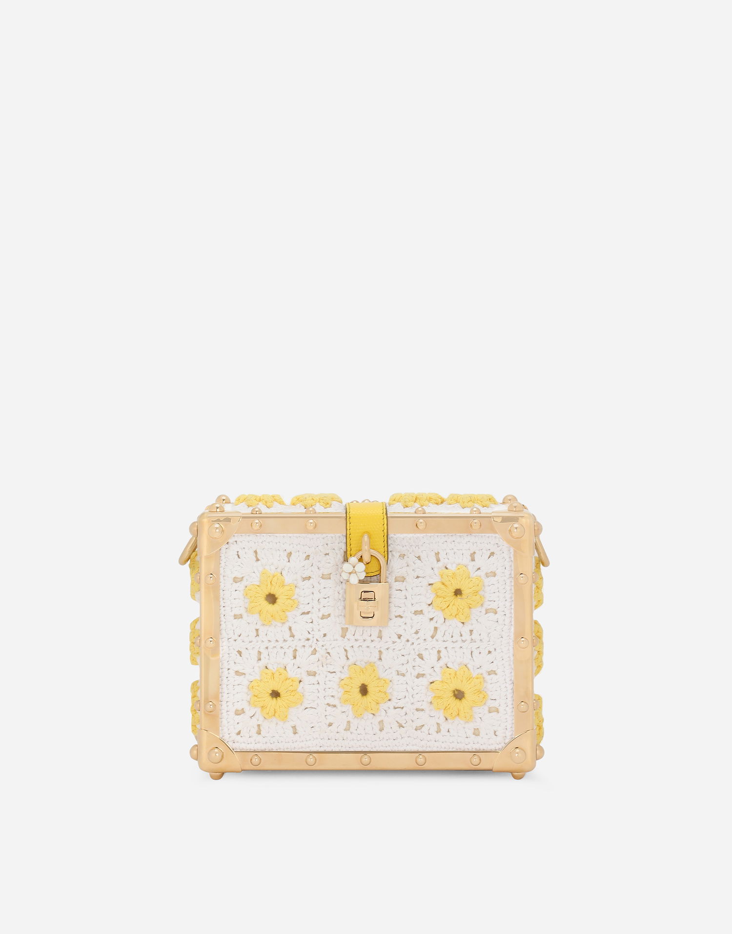 Дамска чанта Dolce & Gabbana Dolce & Gabbana Dolce Box Crochet Shoulder/Crossbody Bag Бяло | BB7165AY5668B907, 0