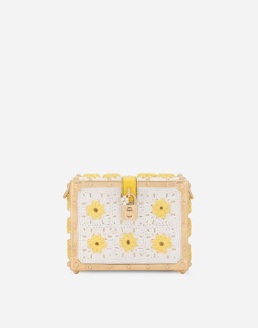 Дамска чанта Dolce & Gabbana Dolce & Gabbana Dolce Box Crochet Shoulder/Crossbody Bag Бяло | BB7165AY5668B907, 0