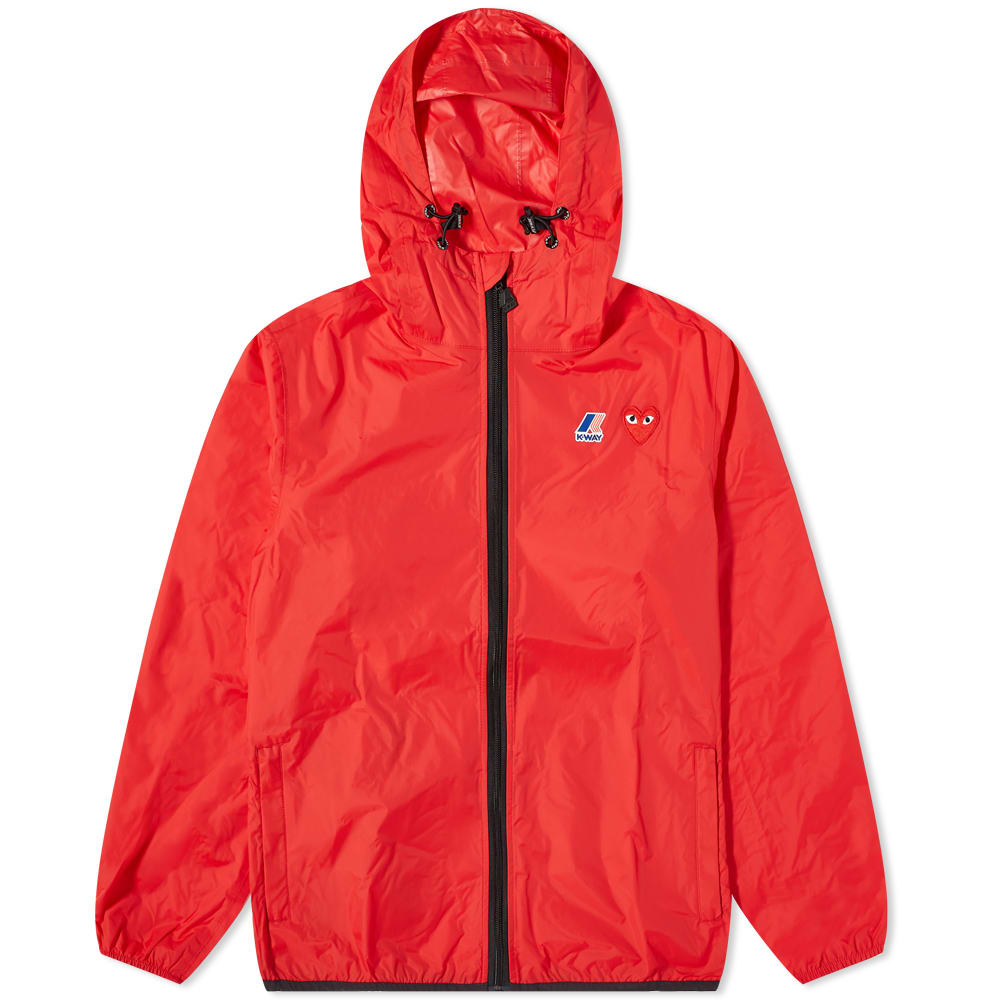 Парка Comme des Garçons K-Way x Full Zip Packable Jacket Червено | P1J501-2, 0