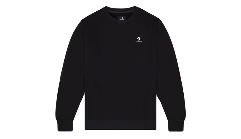 Пуловер Converse Embroidered Star Chevron Fleece Crew Sweatshirt Черно | 10019924-A01