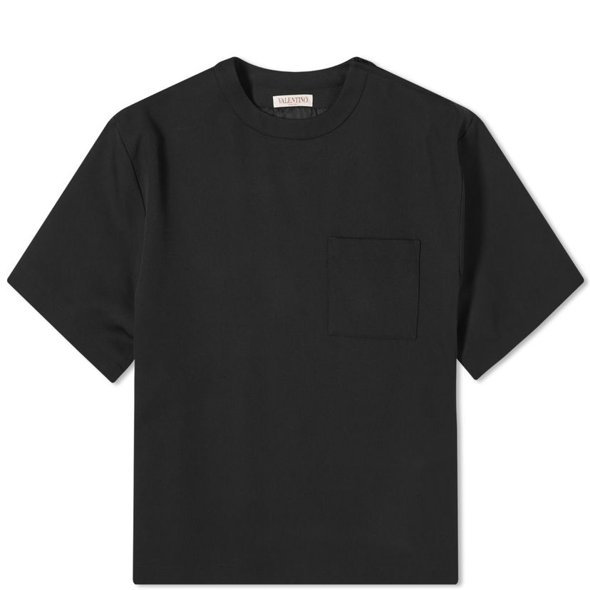 Тениска Valentino Men's Runway Tailoered Tee Black Черно | 4V3CJI208JM-0NO