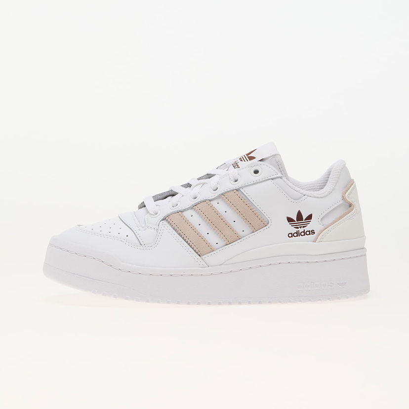 Кецове и обувки adidas Originals Forum Bold Stripes W Ftw White/ Wonder Taupe/ Preloved Brown Бяло | ID1284