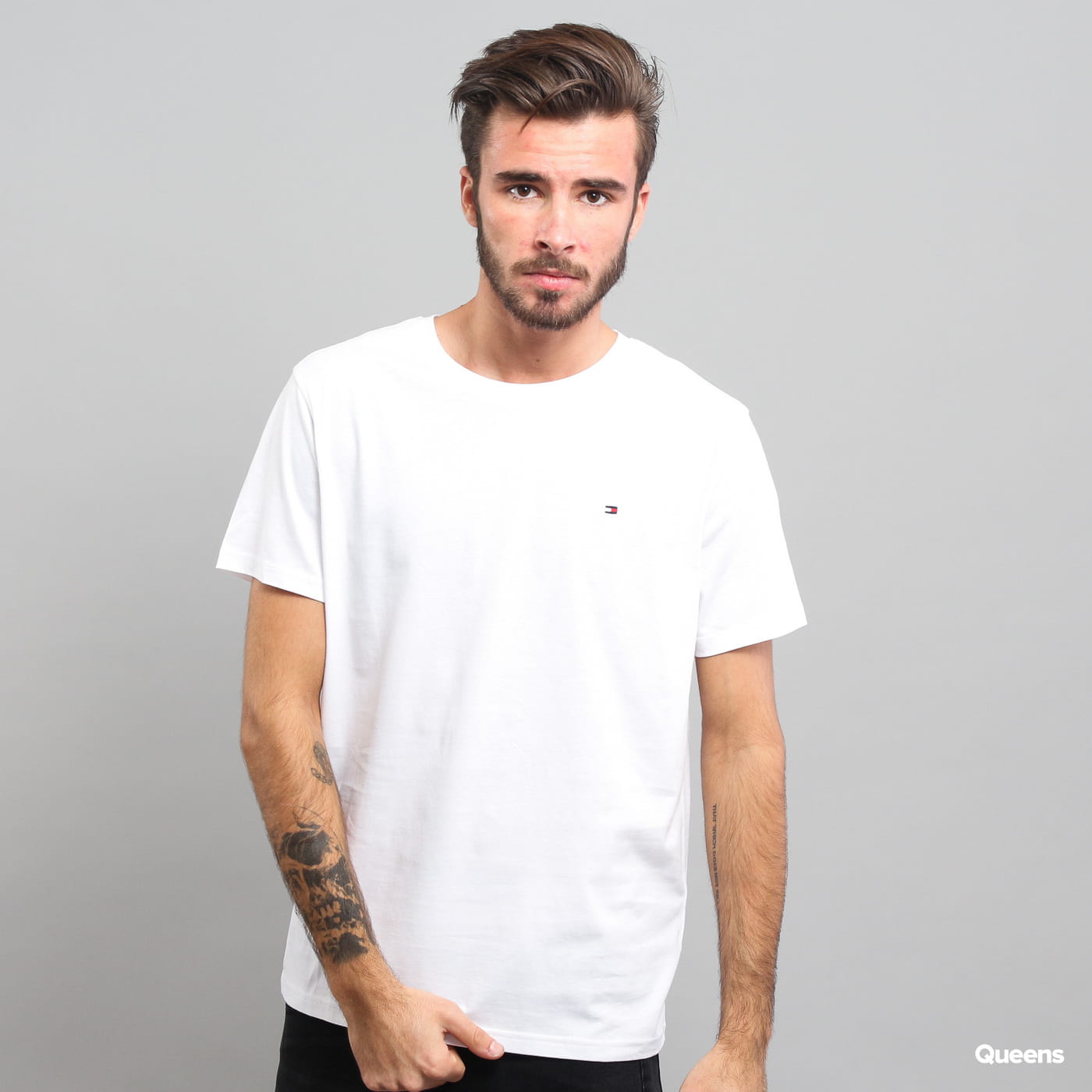 Тениска Tommy Hilfiger Cotton Tee Icon C/O Бяло | 2S87904671 100, 0