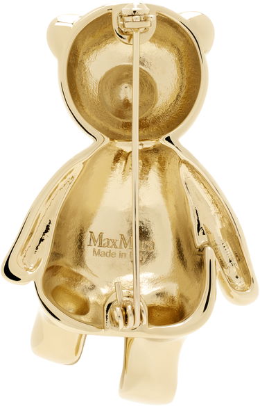 Значка Max Mara Max Mara Crystal Embellished Bear Brooch Металик | 2424756102600 MM02593, 1