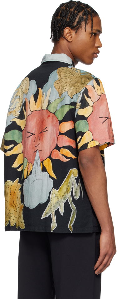 Риза OUR LEGACY Our Legacy Box Print Short Sleeve Shirt Черно | M2252BSP, 2