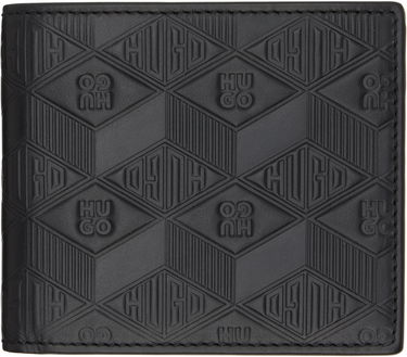 Портфейл BOSS Hugo Embossed Leather Wallet Черно | 50542006, 0