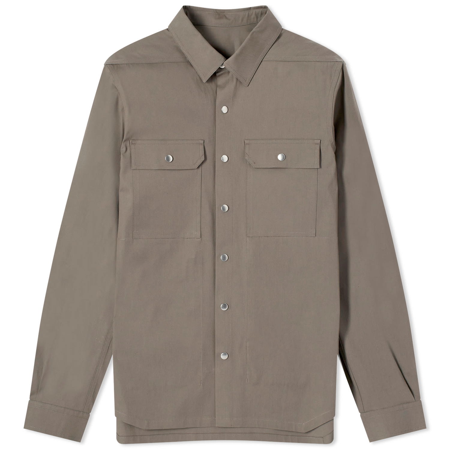 Палта Rick Owens Heavy Cotton Outershirt Сиво | RU01D3729-TE-34, 0