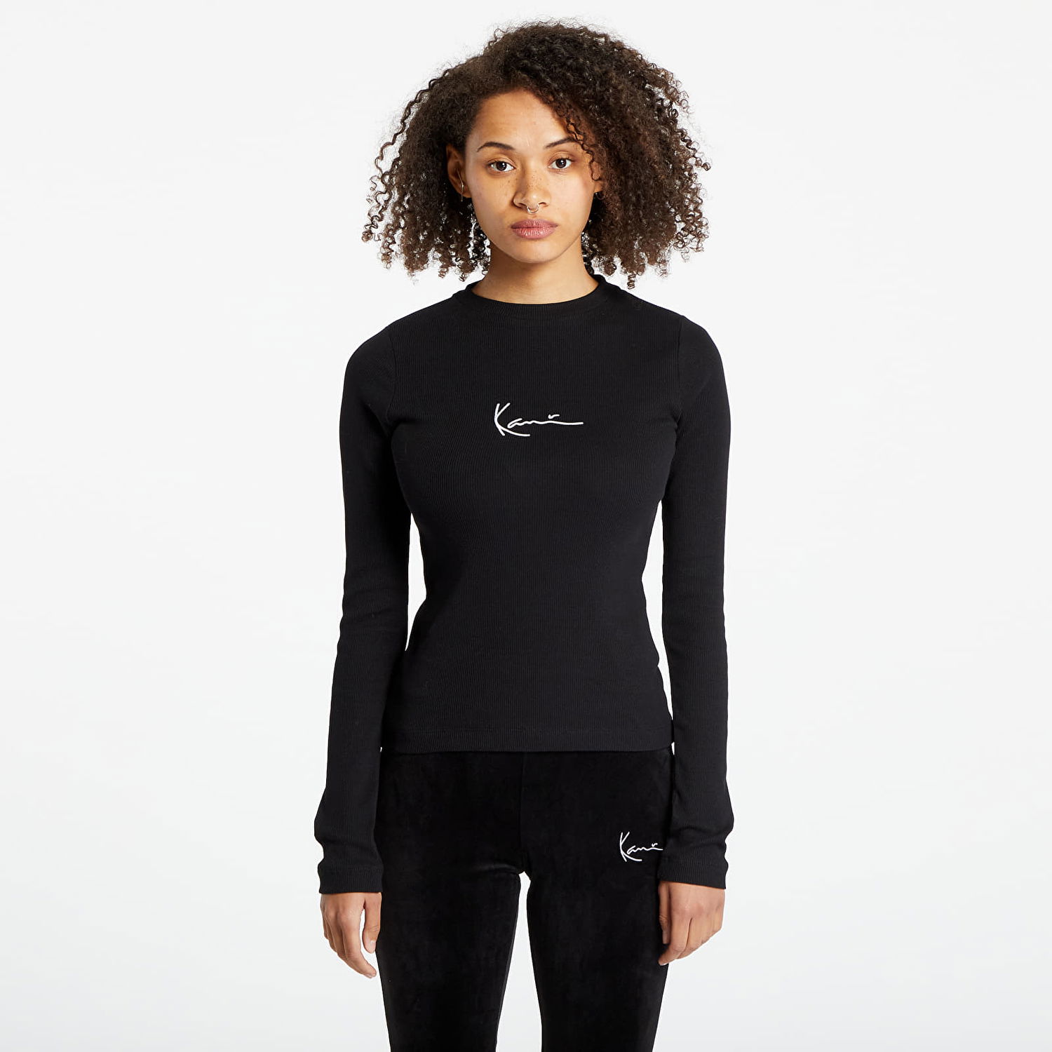 Тениска Karl Kani T-Shirt Small Signature Tee Черно | KW-LS012-001-01, 0