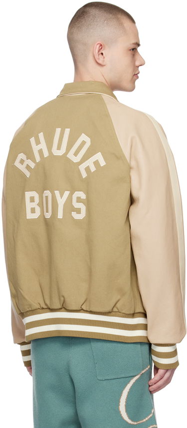Яке бомбър Rhude Rhude 'Rude Boys' Bomber Jacket Бежово | RHSS23JA77012269, 2