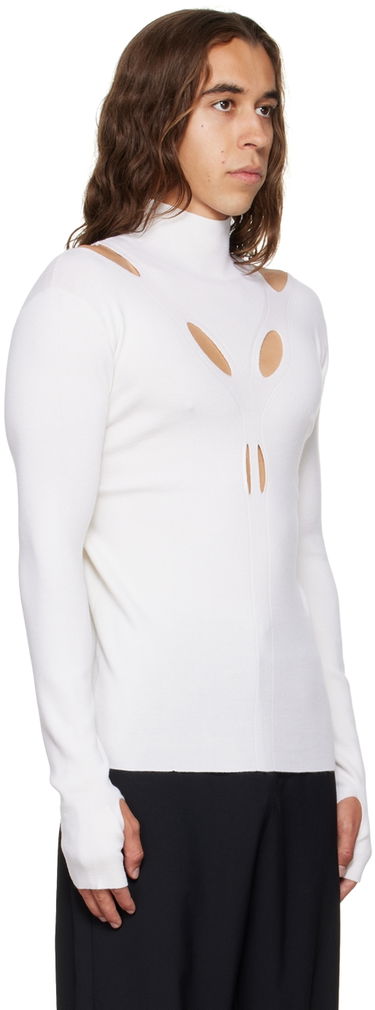 Пуловер Dion Lee Cutout Turtleneck Top Бяло | C7079P22, 1