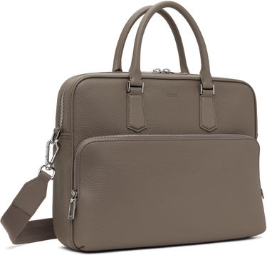 Дамска чанта BOSS BOSS Embossed Logo Briefcase Сиво | 50529293, 1