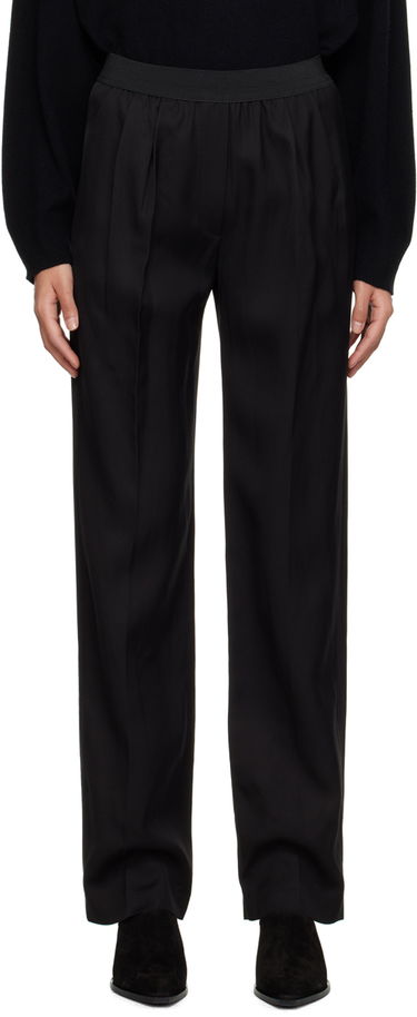 Панталони Loulou de Saison Loulou de Saison Takaroa Trousers Черно | TAKAROA, 0
