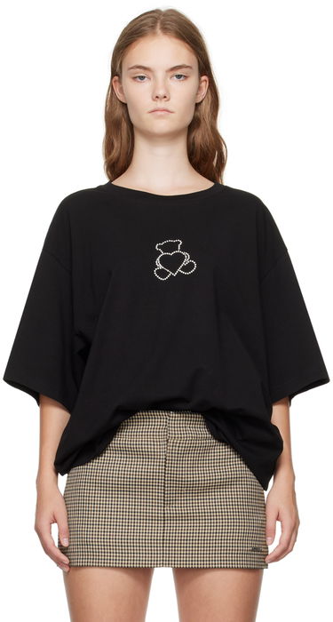 Тениска We11done We11done Pearl Bear Graphic T-Shirt Черно | WD-TT2-24-780-U-BK, 0