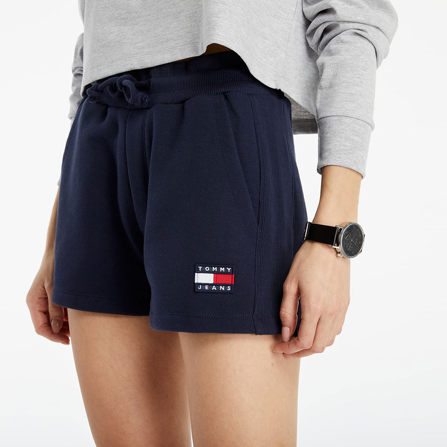 Къси панталони Tommy Hilfiger TBadge Sweatshorts Тъмно синьо | DW0DW09754 C87, 1