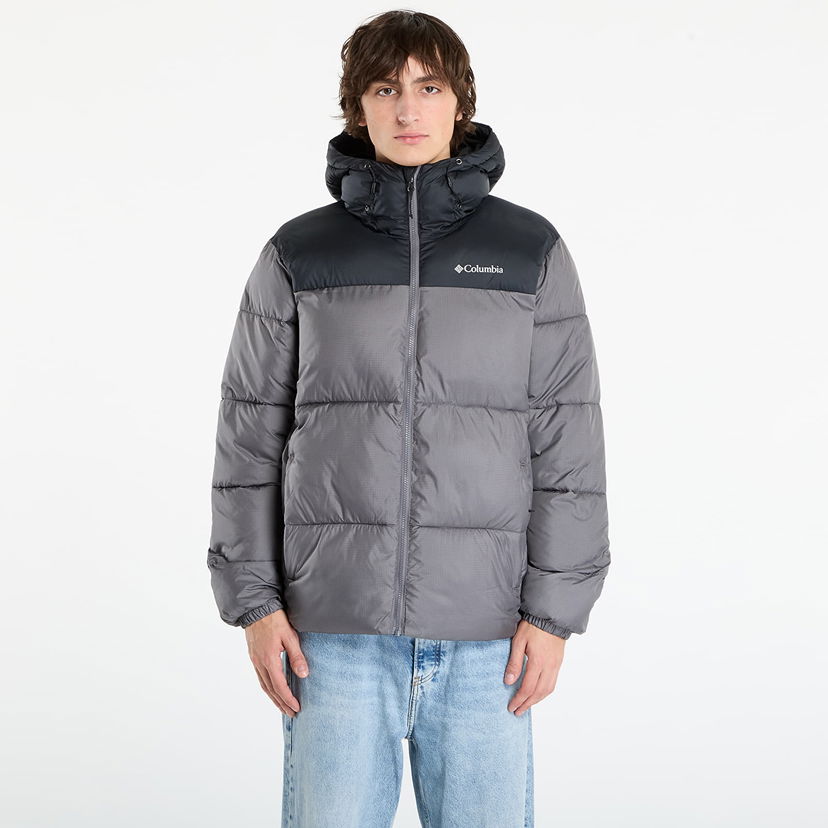 Пухо яке Columbia Puffect II Hooded Jacket City Grey/ Black Сиво | 2086851023