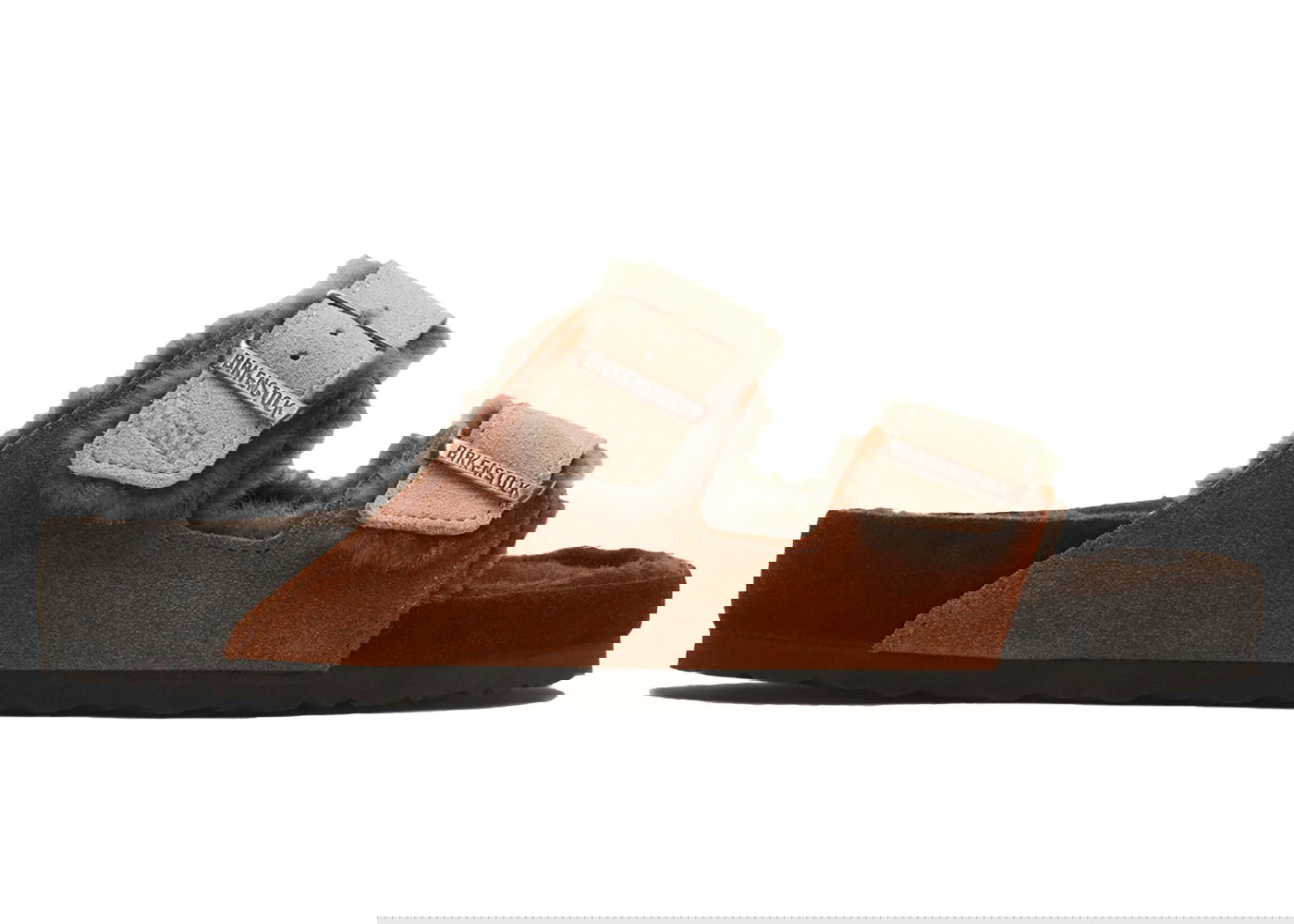 Кецове и обувки Birkenstock Arizona Shearling Kith Mink Dark Brown Кафяво | 1023775/1023780, 0