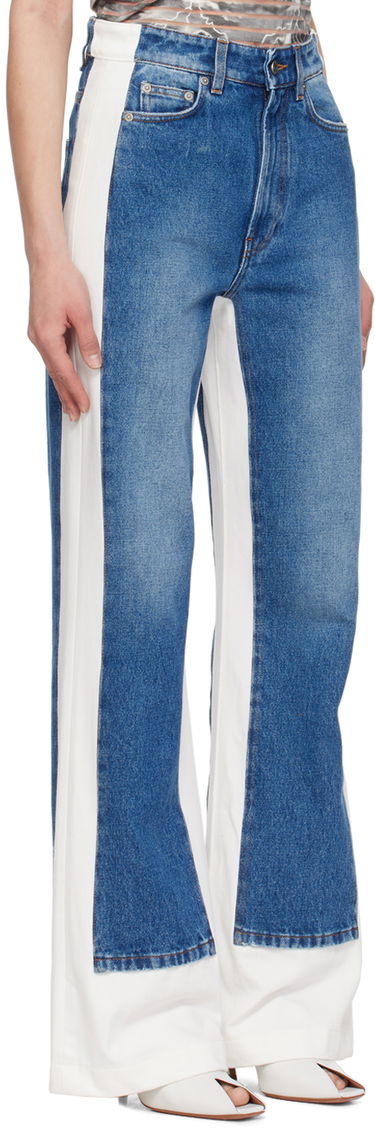 Дънки Jean Paul Gaultier Gaultier Paneled Flare Jeans Синьо | 24/25-F-JE125I-D013-5701, 1