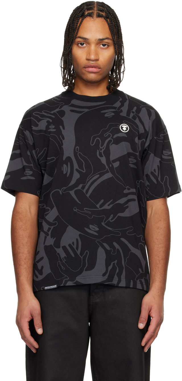 Moonface Logo Camo Short Sleeve T-shirt