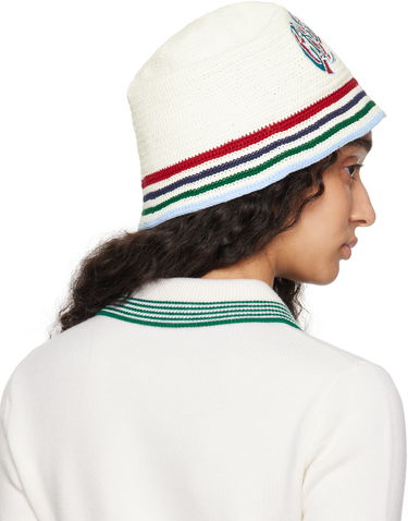 Шапка Casablanca Casablanca Gothic Crochet Bucket Hat Бяло | AS25-HAT-078-01, 4