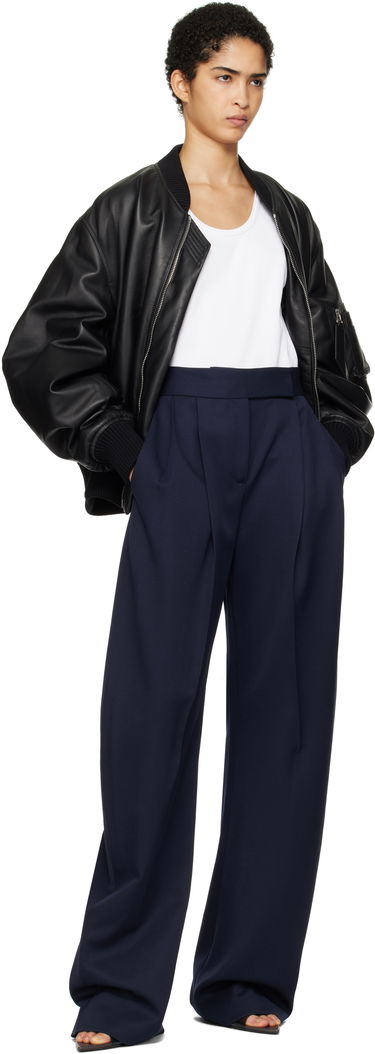 Панталони The Attico Attico Long Pleated Trousers Тъмно синьо | 250WCP00102 WWW046AA, 3